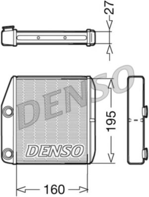 DENSO DRR09075 Radiateur de Chauffage