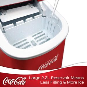 51IXSUfmPL.jpg Machine à glaçons Salco Coca-Cola - 2 tailles - 12 kg/24h - Rouge
