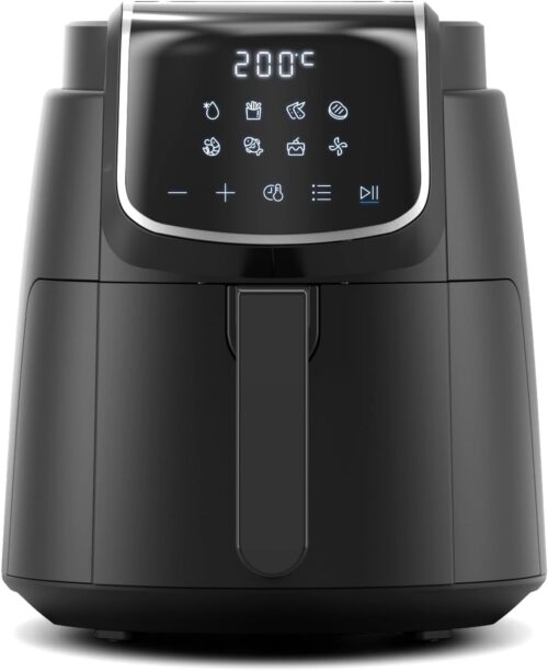 Friteuse sans huile Midea 4L 1500W, 8 programmes, 200°C