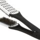 Anself Brosse a Lisser Brosse a Defriser Professionnelle Brosse Recto Verso Lissage de Cheveux, Outils de Coiffure,Pince de Peigne d