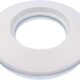 TYGERIX White EPDM Rubber Rosette Wall Covering 100 mm Flexible Rosette for Covering Boilers, Stoves and Any System Hoses Heat R