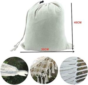 Hamac exterieur Double Coton Jardin hamac Suspendu 2 Personnes bresilien, Hamac Toile adapte pour 2 Adultes ideal pour Porche, Voyag