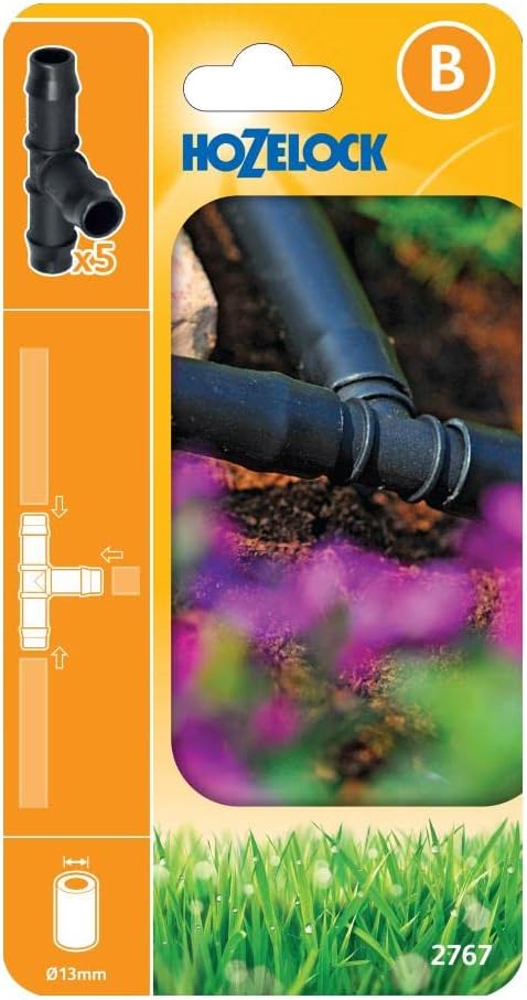 Hozelock CONNECTEUR EN T pour tuyau de 13 MM IRRIGATION Jardin Jardinage Exterieur