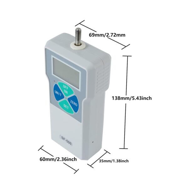 Beslands SF500N Digital Dynamometer Force Gauge Push-Pull Force Gauge Tester Dynamometer High Precision LCD Measuring Devices