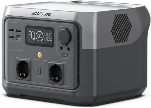Station electrique portable ECOFLOW RIVER 2 MAX, batterie LiFeP04, 512 Wh charge rapide en 1 heure, sortie 1000 W avec X-boost, gene