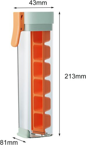 51QWa7ENMGL._AC_SL1500_.jpg Moule à glaçons 6 carrés orange, passe au lave-vaisselle