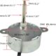 CHANCS TYC-40 AC 12V 5RPM Moteur synchrone 46MM Longueur de l'arbre pour decoration de Noel a fibre optique