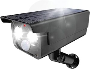 Proxinova Camera Factice Exterieur, Projecteur Solaire avec Detecteur de Mouvement Exterieur PIR, Eclairage Exterieur Solaire durabl