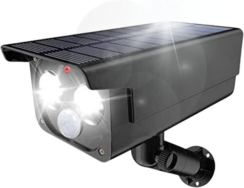 Proxinova Camera Factice Exterieur, Projecteur Solaire avec Detecteur de Mouvement Exterieur PIR, Eclairage Exterieur Solaire durabl