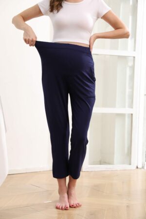 51T2LGh7g6L._AC_SL1500_.jpg Pantalon de maternité décontracté panneau abdominal et poches
