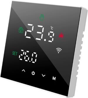 Beok TGW60-WIFI Smart WiFi Thermostat, Programmable Boiler Thermostat for WaterGas Boiler Heater, Wall Mounted with Digital LCD Dis
