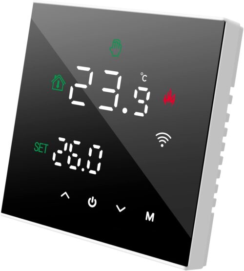 Beok TGW60-WIFI Smart WiFi Thermostat, Programmable Boiler Thermostat for WaterGas Boiler Heater, Wall Mounted with Digital LCD Dis