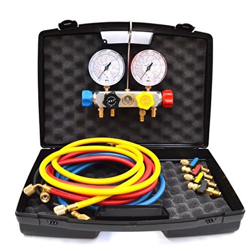 51U6Y-hPi9L.jpg Manifold 4-Way Air Conditioning Refrigerator R410A R407C R32 R134A with 4 Hoses