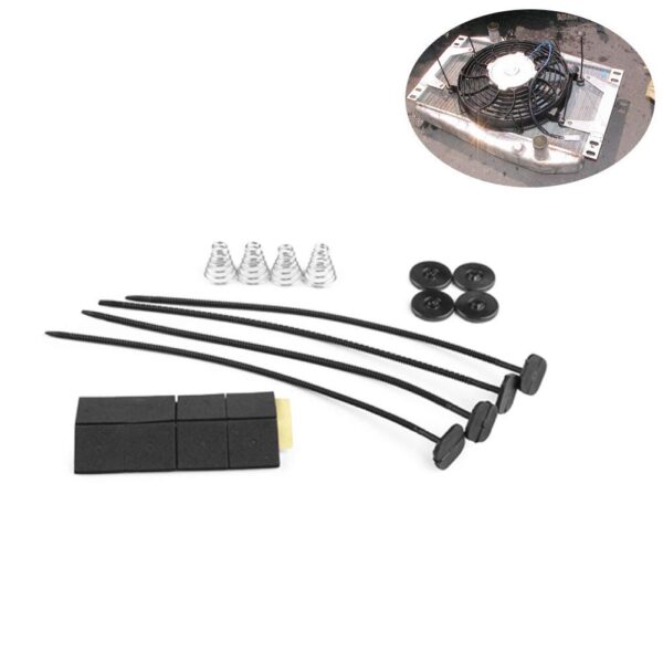 QLING Kit de montage universel pour ventilateur automobile - Accessoires de fixation pour la plupart des ventilateurs de radiateur (