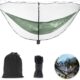 Udbrud Hamac de Camping avec Moustiquaire, Camping avec moustiquaire Fermeture eclair Double Face Protection a 360 Anti-Insecte De