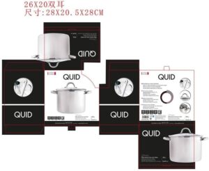 Quid Ottawa Faitout 28 cm avec Couvercle 26 cm