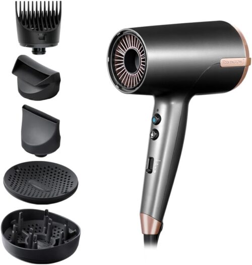 Sèche-cheveux ionique Remington 2000W 120 km/h 5 embouts