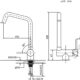 ONECE Robinet de Cuisine Rabattable, Mitigeur Evier 2 Jets Rotation 360, Robinet devant Fenetre, Acier Inox SS304 Brosse Anti-Empre