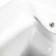 51ZonkwxuGL._AC_SL1500_.jpg Rimoff White Suspended Toilet with Soft Close Lid and Bidet Tap for Water - Wall Mounting Kit Included