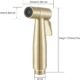Wussh Shattaf Muslim Bidet Concealed Toilet Shower Kit with Hot and Cold Mix Brushed Gold Brass