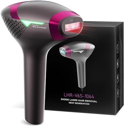 DermRays Epilation laser a diode 1064 nm pour femmes et hommes, pour tons de peau 1-6, refroidissement par glace, epilation grand an