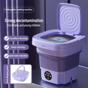 Mini machine à laver portable 8L pliable avec essorage
