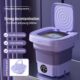 Mini machine à laver portable 8L pliable avec essorage