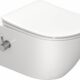 Shower toilet with built-in nozzle, suspended toilet with bidet function, Taharet toilet with nano-coating, toilet shower with tap,