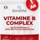 Bandini Vitamine B Complex 365 Comprimes Vegan (1 An) Vitamines group B dosage eleve B1, B2, B3, B5, B6, B8 (Biotine), B9 (Acide