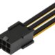 JD 2 Packs 6 Pin to 8 Pin PCI Express (PCIe) Graphics Video Power Card Adapter Cable, 10cm