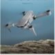 LUXWALLET Nocchi Pro 4D 4K 5 GHz WiFi Drone avec Camera, GPS et Transporteur Cas, 30kmh-500 Metre Distance, Argent