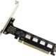 Adaptateur PCIe 4.0 x16 vers 4x Oculink SFF-8612 U.2 - CY