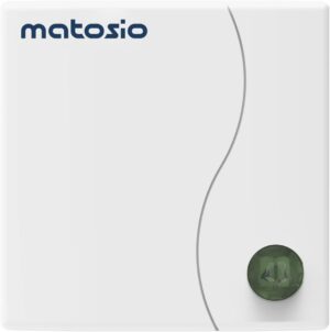 Matosio TH610 Wireless Thermostat with Receiver, Boiler Thermostat, Battery Operated Room Thermostat, Temperature Adjustment with Wh