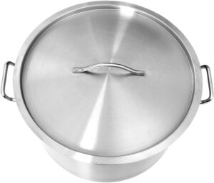 Marmite Traiteur avec Couvercle, Faitout a Induction Inox Marmite a Soupe Marmite 44 L 45x28 cm Acier inoxydable
