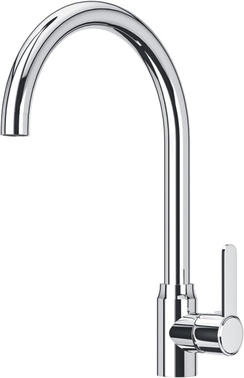 Mitigeur de cuisine inox 360° double tuyau eau chaude/froide