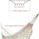 Hamac double pour interieur et exterieur - Hamac de camping portable - Grand hamac en coton doux pour la maison, deux personnes, ter