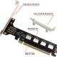 Adaptateur PCIe 4.0 x16 vers 4x Oculink SFF-8612 U.2 - CY