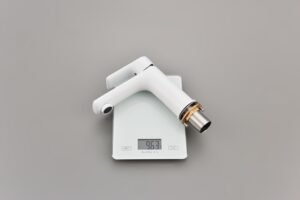 Krobec Robinet Salle de Bain, Robinet de lavabo,Mitigeur lavabo, Mitigeur Lavabo Monocommande en, insert de valve en ceramique,laito
