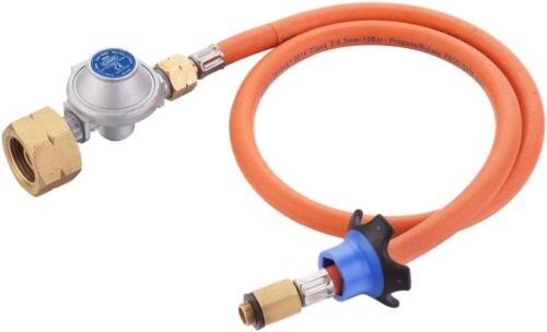 Cadac Jeu d'adaptateurs HP vers LP - Metal - Plastique - Alimentation en gaz - Accessoires pour grillades - Gris - Orange - Barbecue