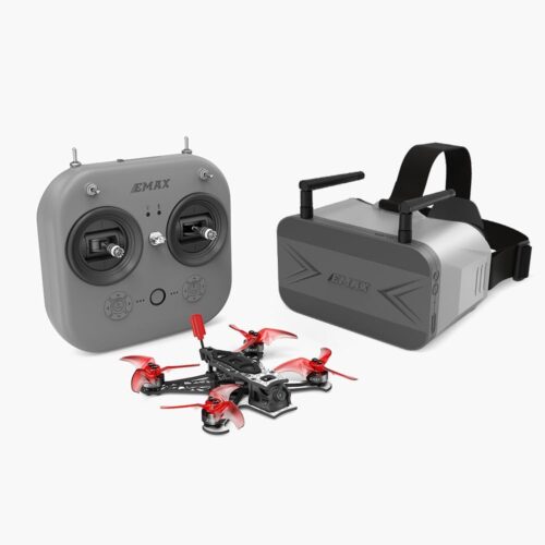 EMAX Tinyhawk 3 Plus Freestyle Drone RTF Kit Ready To Fly FPV Analogique Drone Mini Racing Quadricoptere Cadre en Fibre de Carbone D