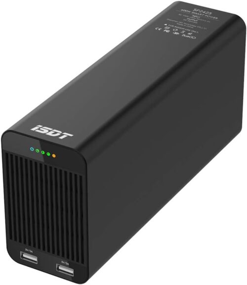 ISDT SP2425 BattGo Lampe LED 600 W 25 A Smart Power Supply Adaptateur avec double sortie de charge USB (600 W 25 A)