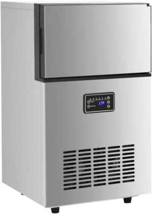 Machine à glaçons vidaXL argentée 45 kg/24 h automatique