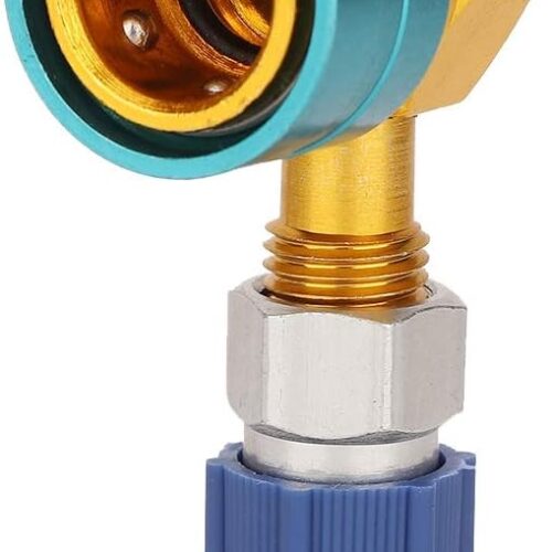 Qiilu Quick Adapter for Aluminium Side Coupler 37g R1234YF to R134A Car Air Conditioning Equipment