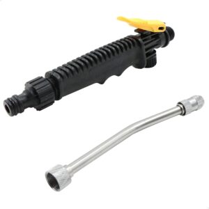 Lance PulveRisation Haute Pression Nettoyeur - Power Washer Buse Eau Pistolet Tuyau D'Arrosage Longue DureE Lavage Voiture Amovible
