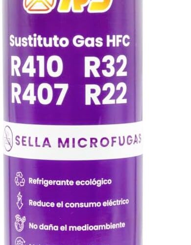 51mX3xqAE7L._AC_SL1200_.jpg Split Ralerfresh RS Type Organic Refrigerant Gas for Air Conditioning 950 g Replaces R410, R32, R407 and R22 Gas (Bottle Key)