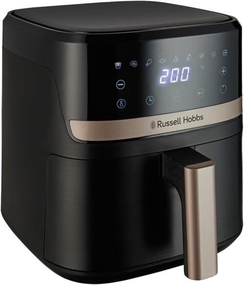 Russell Hobbs Air Fryer Rapid Air 4.3L (Ultra Compact, Quiet) Oil-free Fryer (Cooking, Grilling, Roasting and More, Economical, Touc