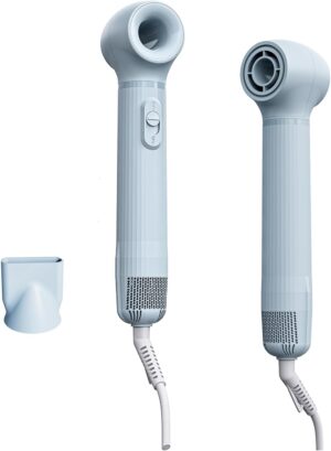QL Mini Seche-cheveux Portable,Seche Cheveux de Voyage,3 Temperatures 2 Speeds,Concentrator Included,Compact Leger Hair Dryer pour