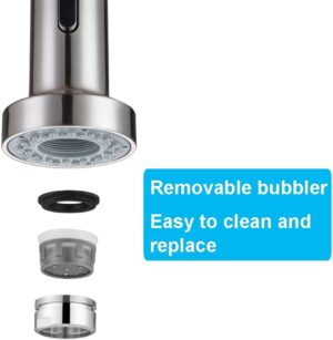 Robinet de cuisine ONECE douchette extractible 360° 2 jets