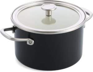 Faitout KitchenAid 20 cm (3,7 L) Noir Onyx - acier émaillé