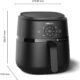 Philips Airfryer 2000 Series 4.2L - 1500W, RapidAir Technology, Digital Touch Screen, 13 Cooking Options, 9 Preset Functions, Up to